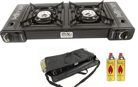 double gas hob camping